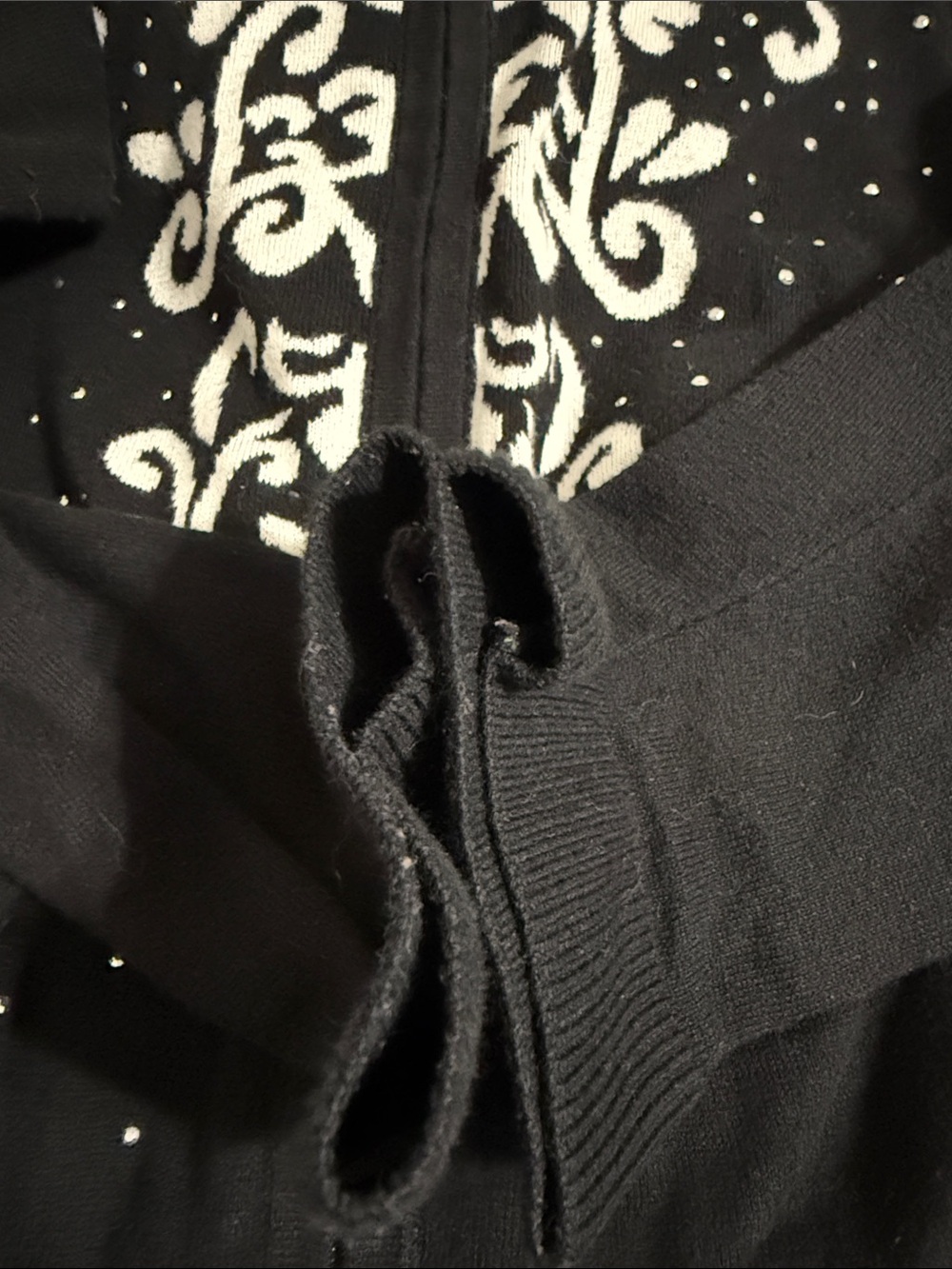 CJ Banks Embellished Full-Zip Cardigan Sweater - Picture 7 of 7